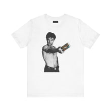 Load image into Gallery viewer, Travis vs. Jules Taxi Driver vs. Pulp Fiction Mashup White Tee
