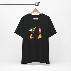 Eye Love LA Heavy Metal Black Tee