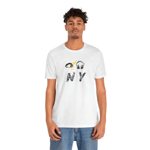 Eye Love NY Headphones White Tee