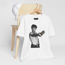 Load image into Gallery viewer, Travis vs. Jules Taxi Driver vs. Pulp Fiction Mashup White Tee
