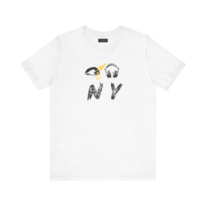 Eye Love NY Headphones White Tee