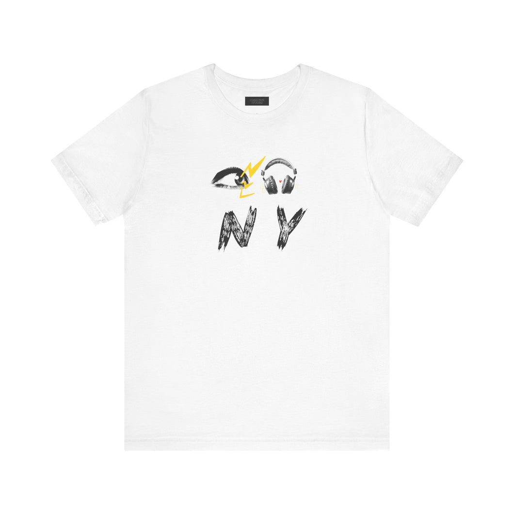 Eye Love NY Headphones White Tee
