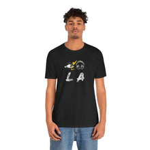 Load image into Gallery viewer, Eye Love LA Headphones Black Tee
