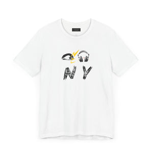 Eye Love NY Headphones White Tee