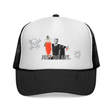Load image into Gallery viewer, Just Do Art 10 Crack Commandments Trucker Cap
