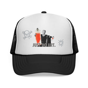 Just Do Art 10 Crack Commandments Trucker Cap