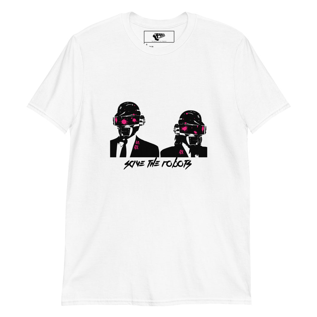 Save the Robots White T-Shirt